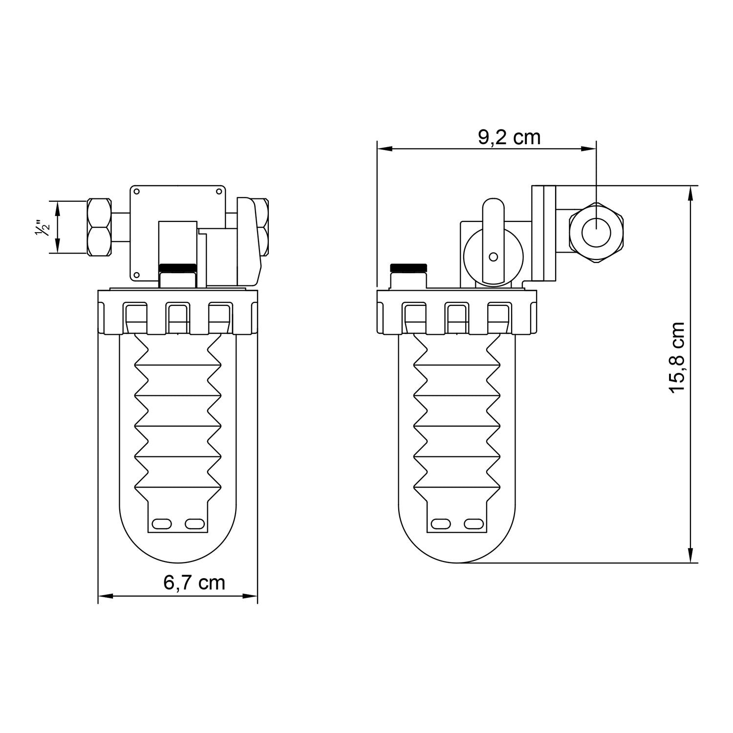 Aquamax dosatore proporzionale Dosamax Blu Stop con attacco a ghiera da 1/2"