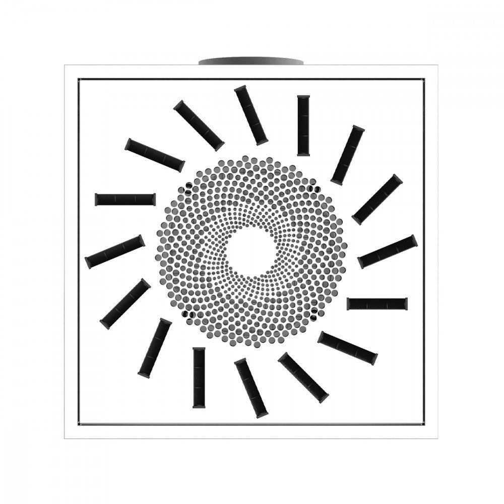 Diffusori di Mandata e Ripresa Brofer NMF a Flusso Elicoidale con Getti Regolabili 595x595 mm