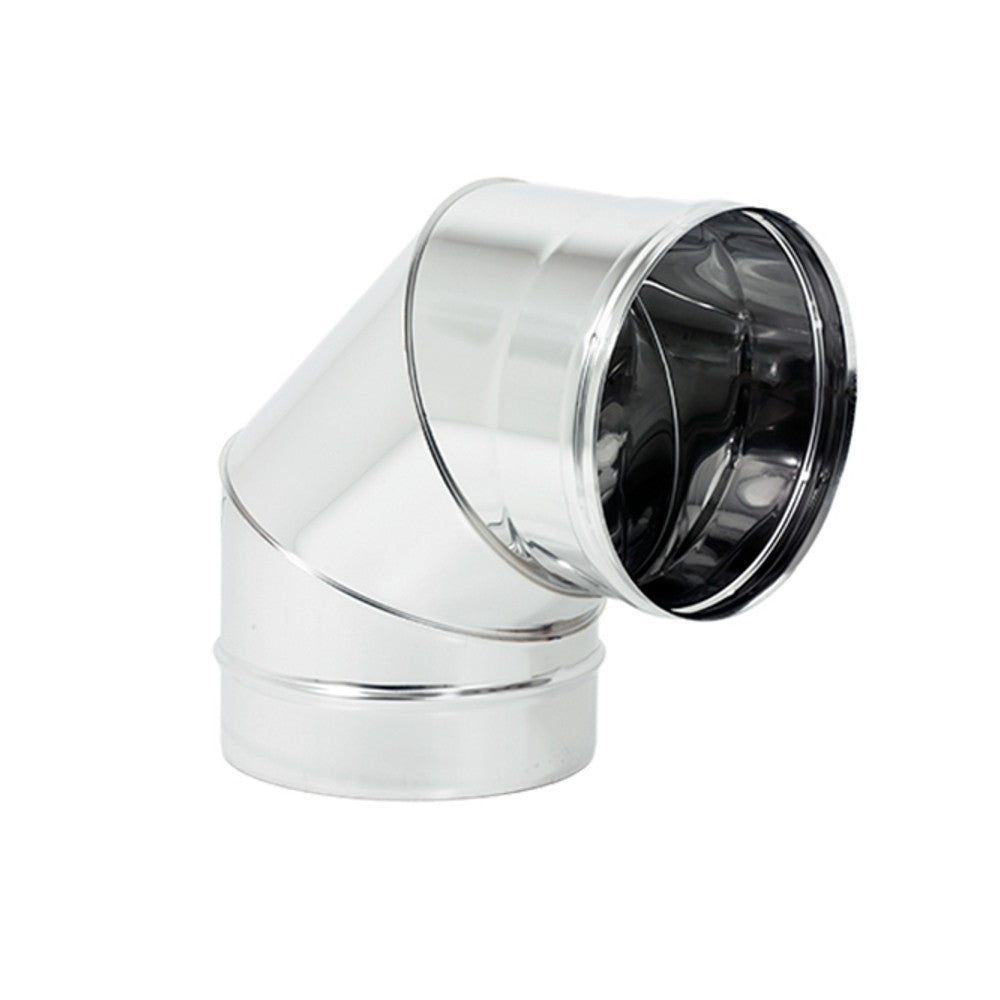 Curva da 90° Gradi Camini Wierer in Acciaio Inox Vari Diametri