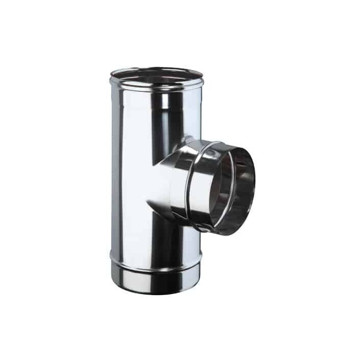 Raccordo a T da 90° Gradi Camini Wierer in Acciaio Inox Vari Diametri