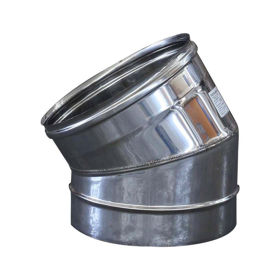 Curva 30° Gradi Camini Wierer in Acciaio Inox Vari Diametri