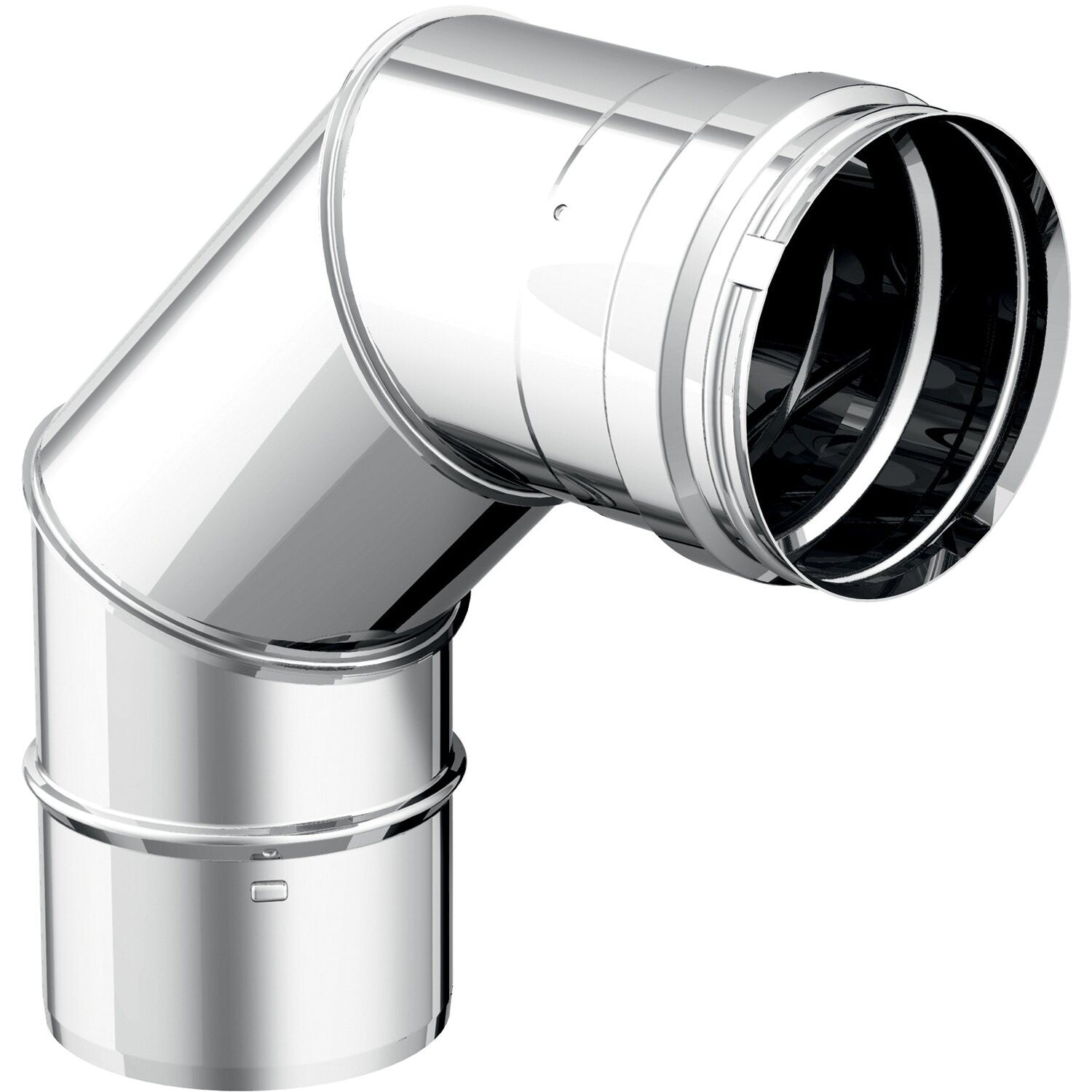 Curva 90° Gradi Camini Wierer in Acciaio Inox Mono Parete Vari Diametri