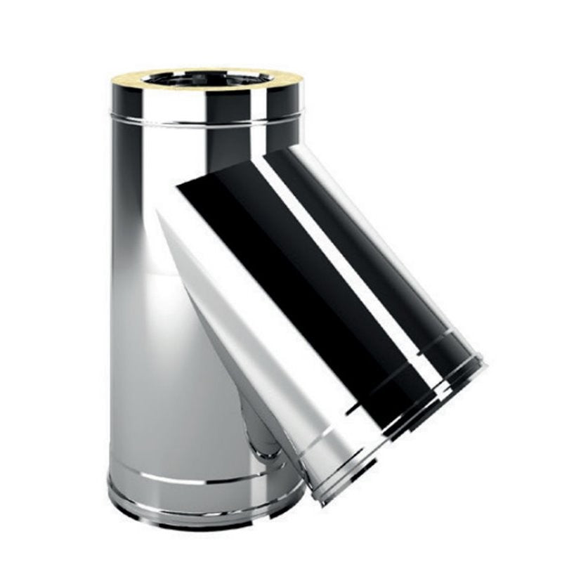 Braga 45° Gradi Camini Wierer in Acciaio Inox Mono Parete Vari Diametri