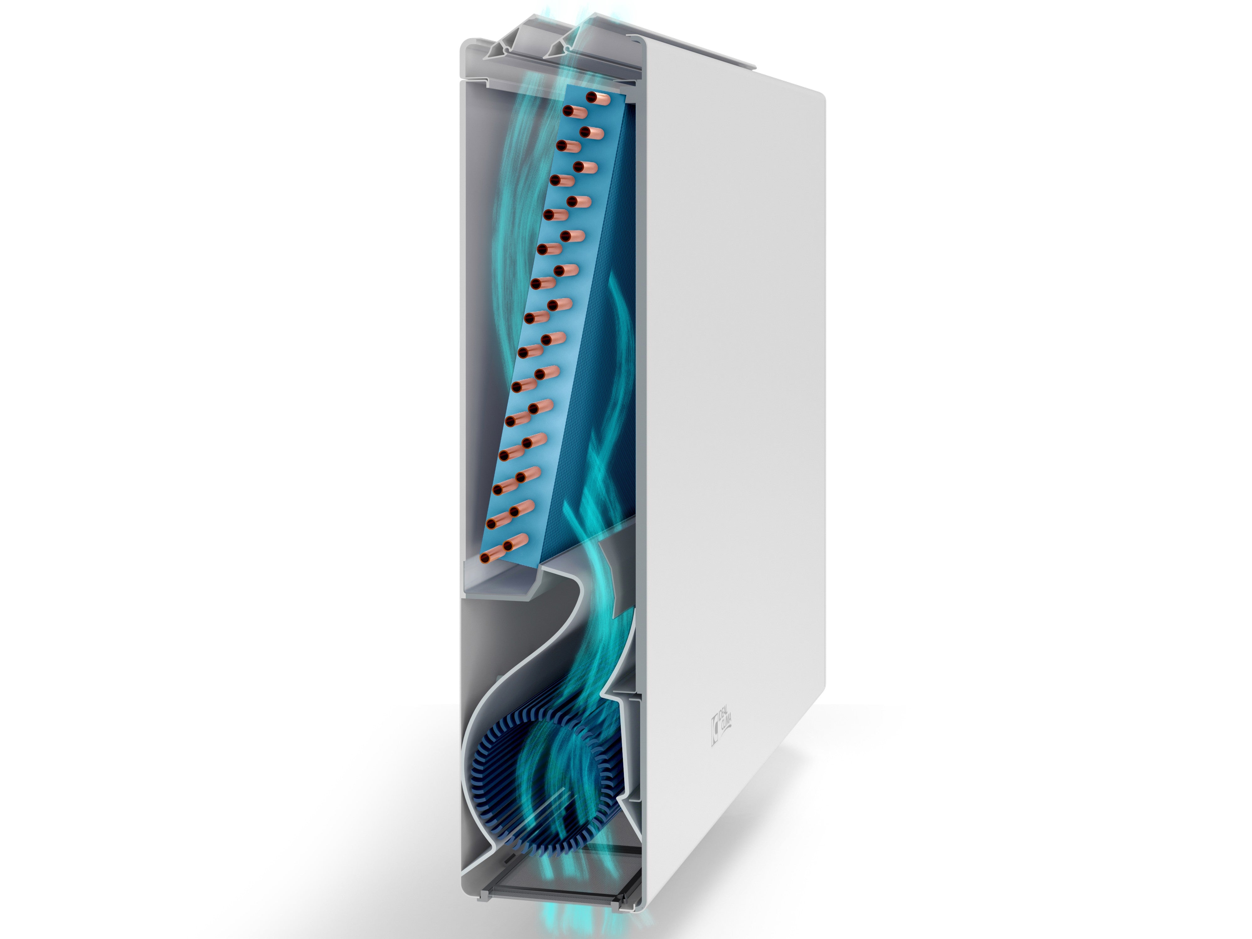 Ventilconvettore Radiantore Fancoil Ideal Clima Nemo DC Inverter 1000 TNM10D Ultra Sottile Wi-Fi Optional