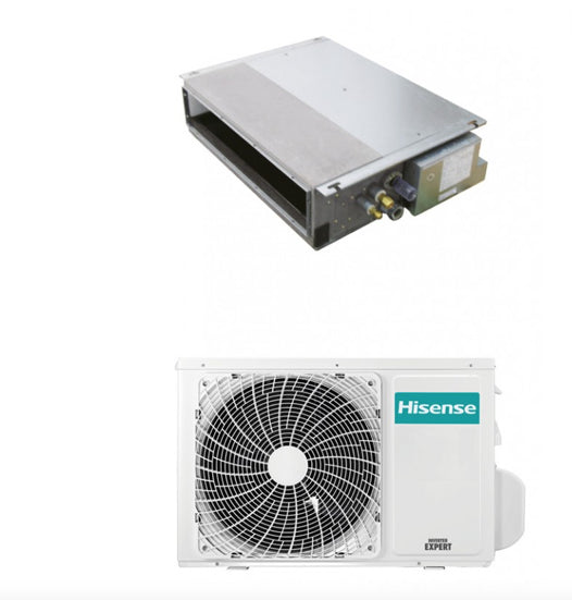 Condizionatore Climatizzatore Hisense Inverter Canalizzato Monosplit R-32 ADT52UX4RCL8/AUW52U4RJ8 18000 BTU