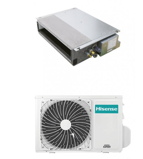 Condizionatore Climatizzatore Hisense Inverter Canalizzato Monosplit R-32 ADT26UX4RBL8/AUW26U4RS8 9000 BTU