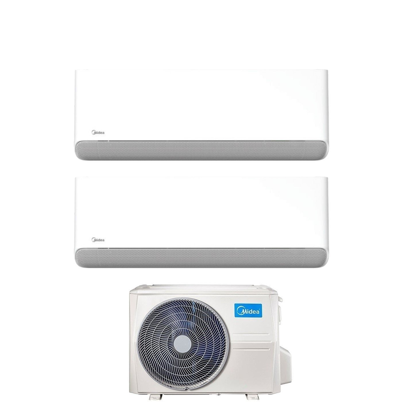 Condizionatore Climatizzatore Midea Dual Split Inverter Breezeless E R32 Wi-Fi 9000+9000 Con M2OH-14HFN8-Q