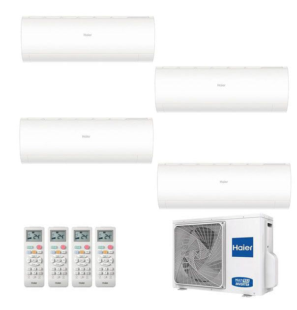 Condizionatore Climatizzatore Haier Quadri Split R-32 Serie Pearl 7000+7000+7000+7000 BTU Con 4U75S2SR5FA Wi-Fi Incluso