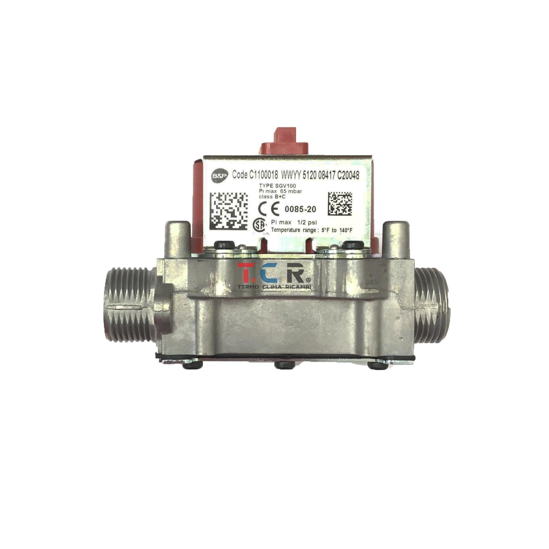 Valvola a Gas Attacco 3/4" Originale Ariston SGV100 C1100018 Cod. 65116557