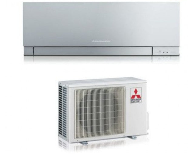 Condizionatore Climatizzatore Mitsubishi Electric Inverter Kirigamine Zen R-32 Wi-Fi Argento 9000 BTU MSZ-EF25VGKS