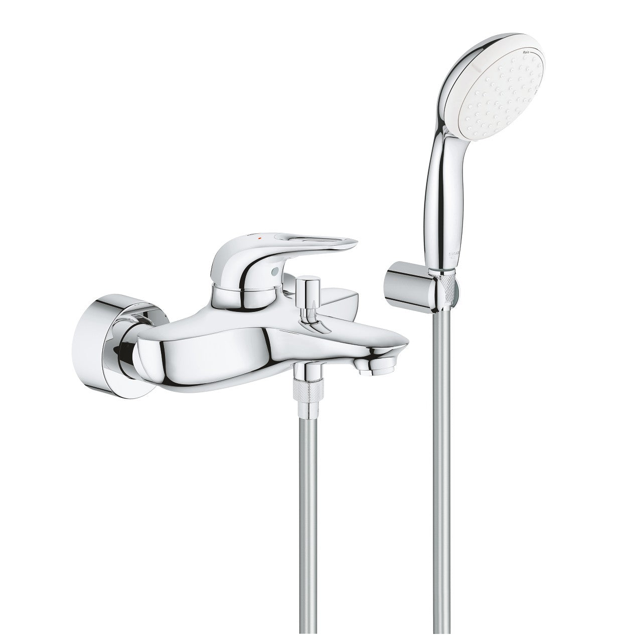 Gruppo Miscelatore Grohe Eurostyle New Per Vasca-Doccia Con Supporto Fisso e Doccetta Cod. 3359230A