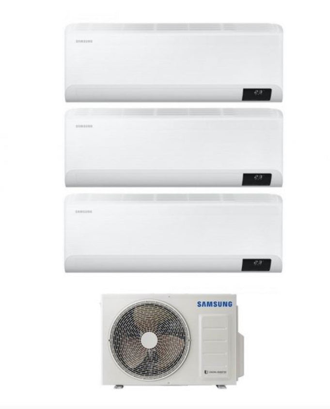 Condizionatore Climatizzatore trial split Samsung inverter 9+9+12 Maldives Quantum R-32 9000+9000+12000 BTU con AJ052RCJ3EG/EU