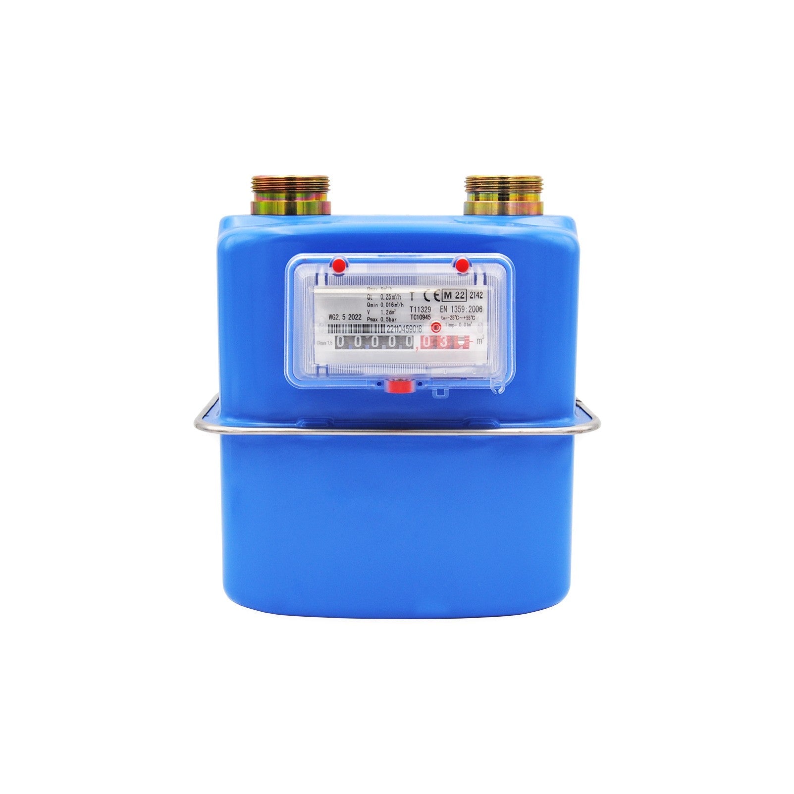 CONTATORE GAS METANO/GPL IN ALLUMINIO CLASSE G4 CON PORTATA 6 m³/h