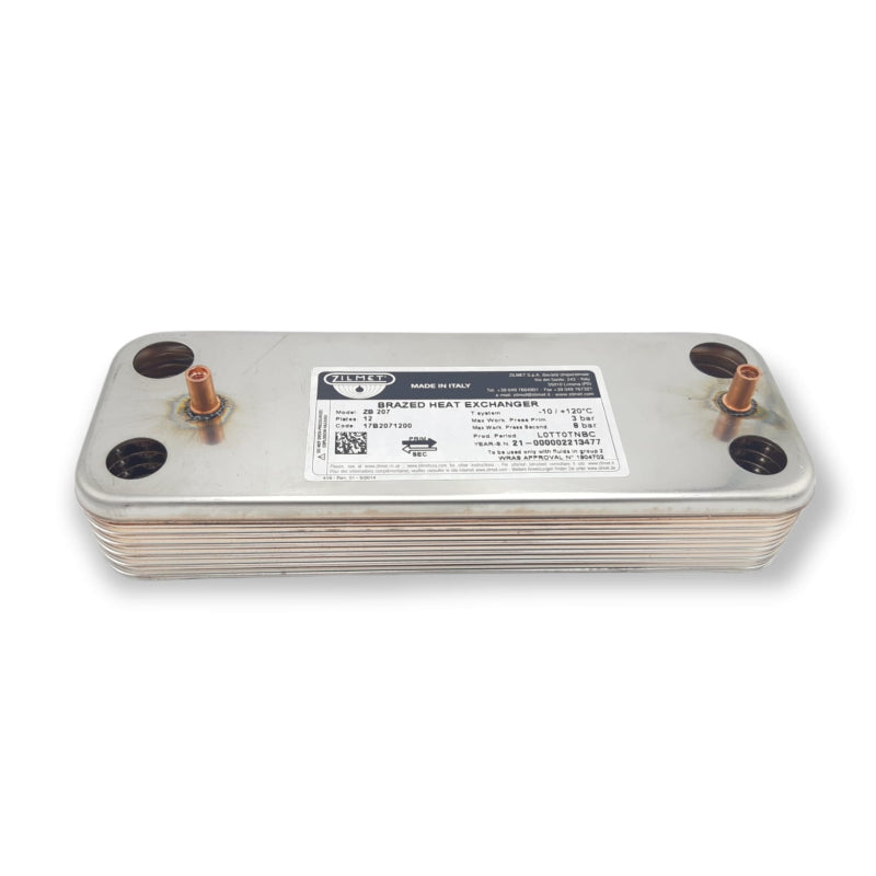 Scambiatore Sanitario Zilmet Compatibile Baxi 12 Piastre JJJ005686670