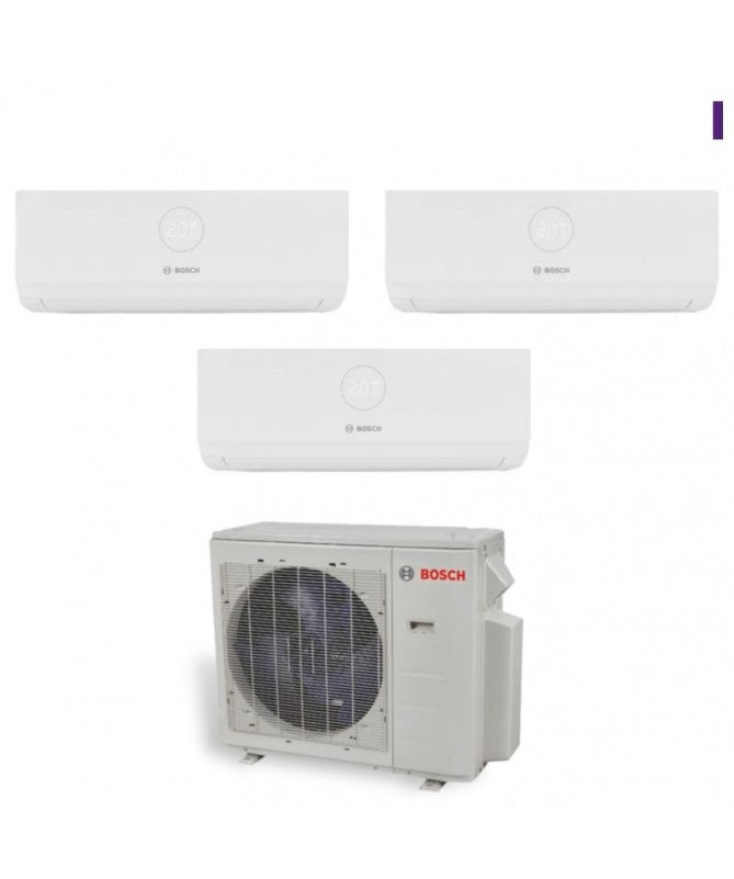 Condizionatore Climatizzatore Junkers Bosch Trial Split Climate 5000 R-32 9000+9000+12000 Con 5000M 62/3 E Wi-Fi Optional