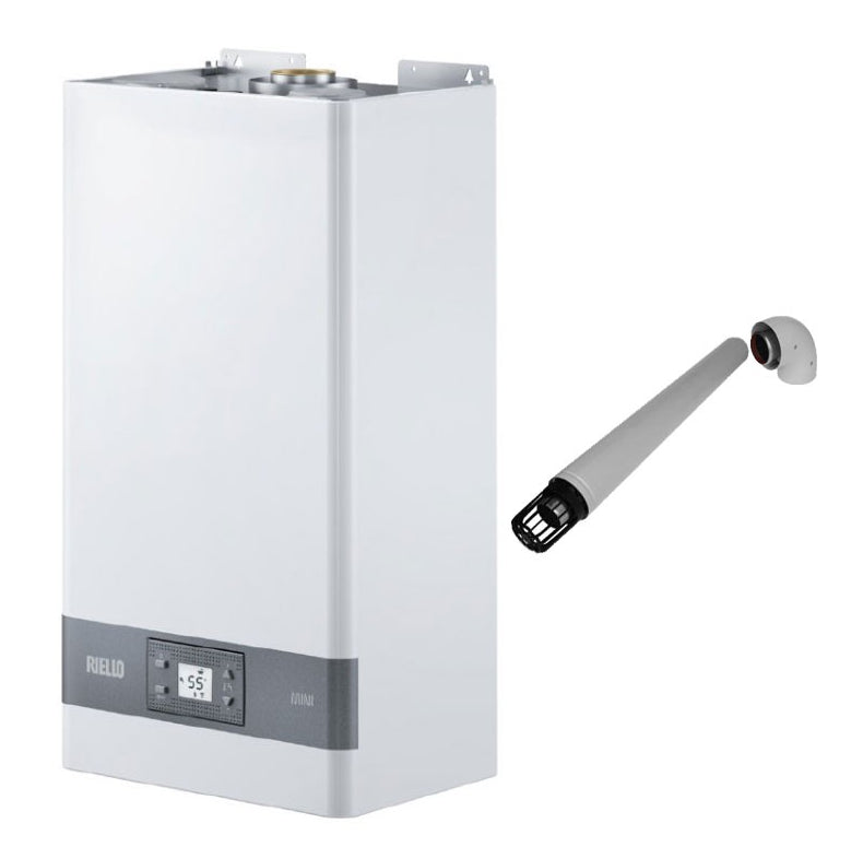 Scaldabagno Riello Mini 13 Metano Cod. 20143049 - Completo di Kit Scarico Fumi