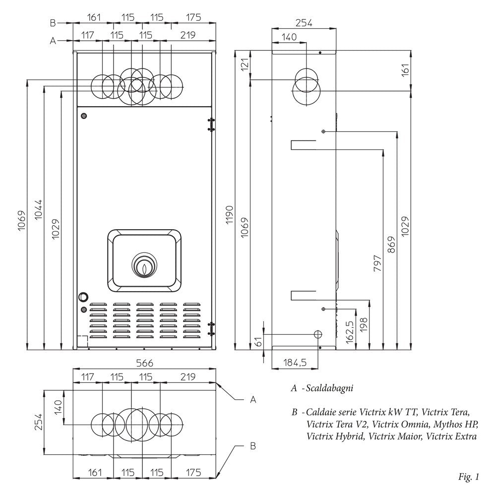 Telaio da incasso omni container per caldaie Immergas