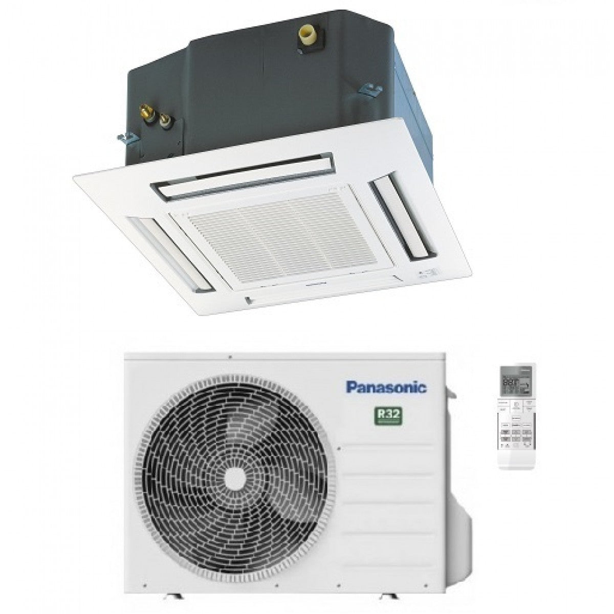 Condizionatore Climatizzatore Panasonic A Cassetta A 4 Vie 90x90 PACI NX STANDARD R-32 S-1014PU3E 36000 BTU