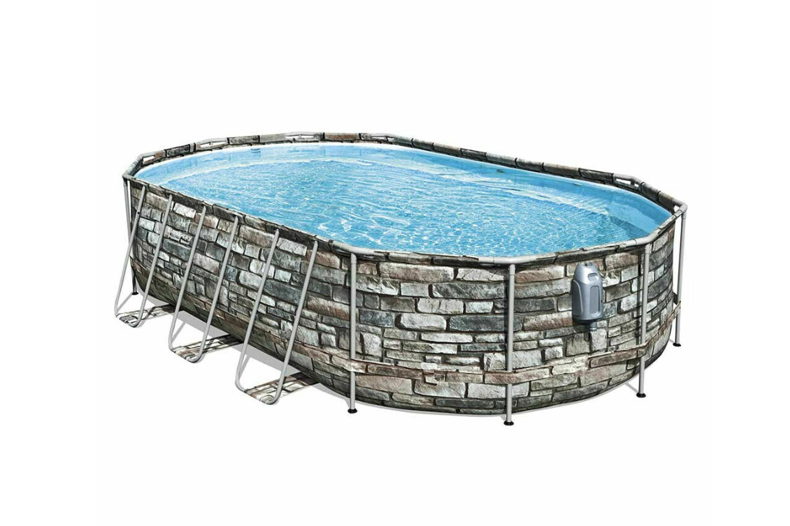 PISCINA C/TELAIO BESTWAY OVALE COM.610X366X122H 5611R