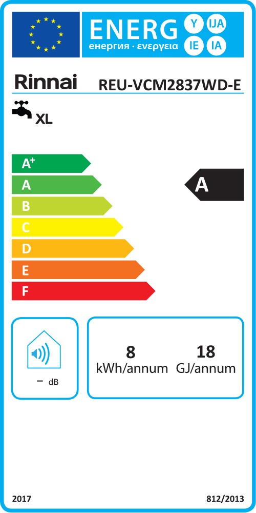 Scaldabagno A Gas Rinnai Infinity 28E Esterno GPL a Camera Aperta