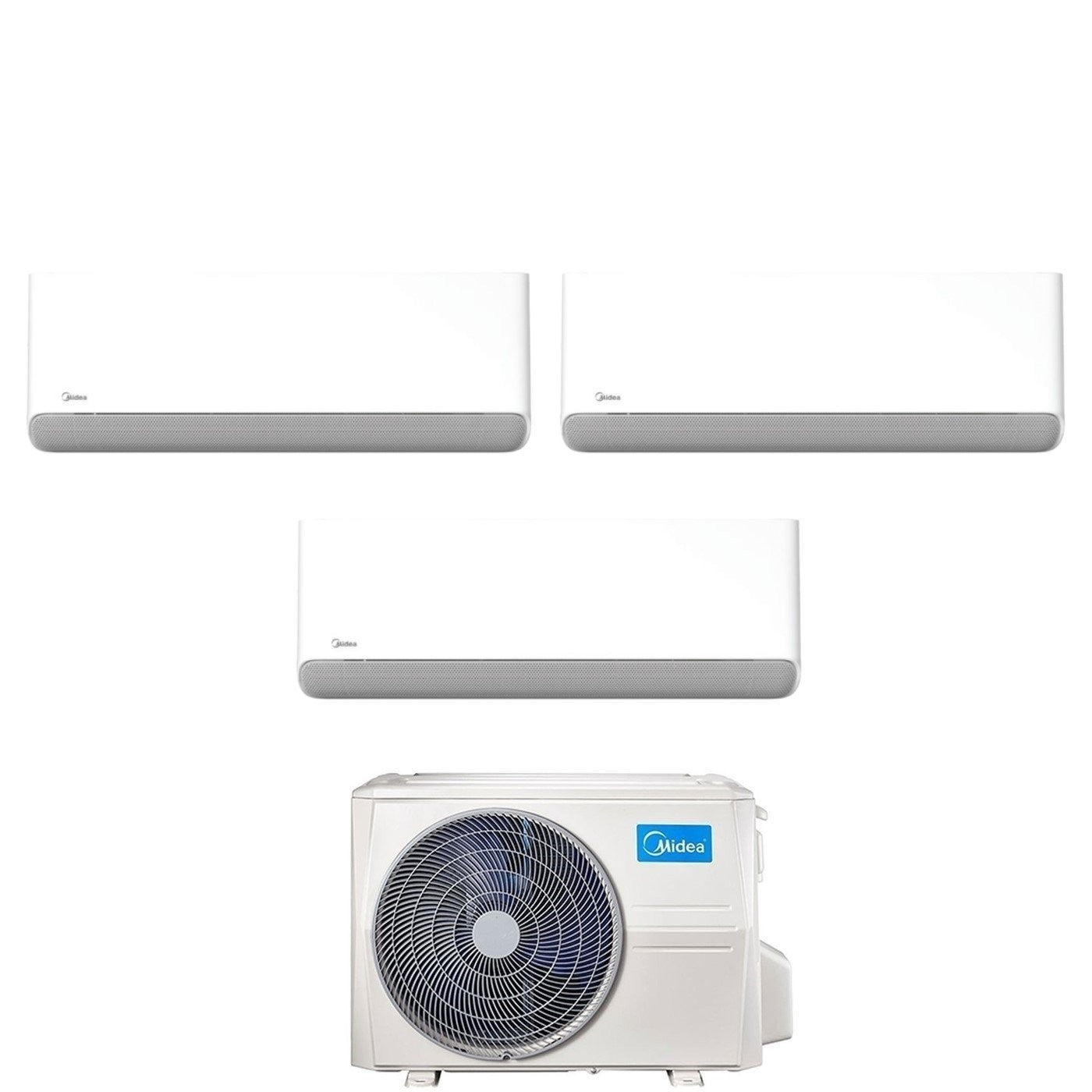 Condizionatore Climatizzatore Midea Trial Split Inverter Breezeless E R32 Wi-Fi 9000+9000+9000 Con M3OA-27HFN8-Q