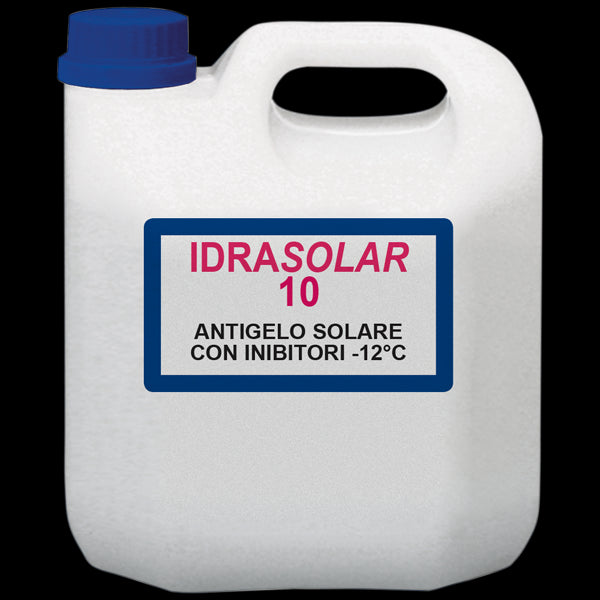 IDRASOLAR 10 Antigelo premiscelato per il riempimento degli impianti con pannelli solari a circolazione naturale da 5 e 25 kg