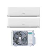 Condizionatore Climatizzatore Hisense Dual Split Inverter R-32 Serie Ecosense 9000+9000 Con 2AMW52U4RXC Wi-Fi Integrato