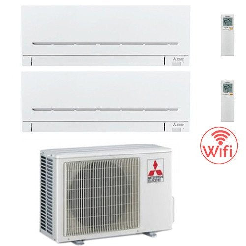 Condizionatore Climatizzatore Mitsubishi Electric MSZ-APVGK Dual Split R32 Wi-Fi 7000+7000 Con MXZ-2F33VF **PROMO**