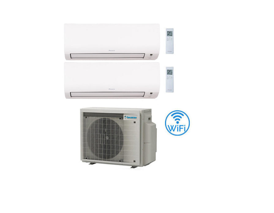 Condizionatore Climatizzatore dual split inverter R-32 Daikin Comfora 7000+7000 con 2MXM40N9/A con Wi-Fi integrato