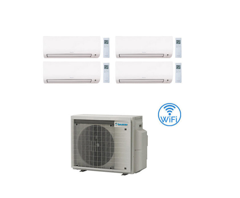 Condizionatore Climatizzatore Quadri Split Inverter R-32 Daikin Comfora 7000+7000+7000+12000 con 4MXM68N/A9 con Wi-Fi Integrato