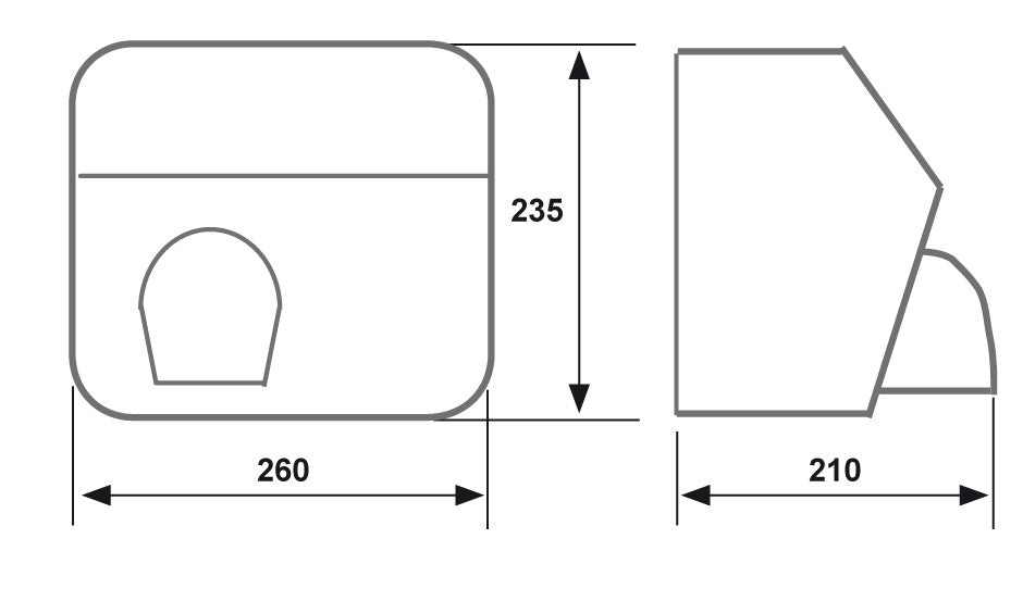 Asciugamani Elettrico con Fotocellula Modello KALIMAX 25A-VB AP9308 Colore Bianco