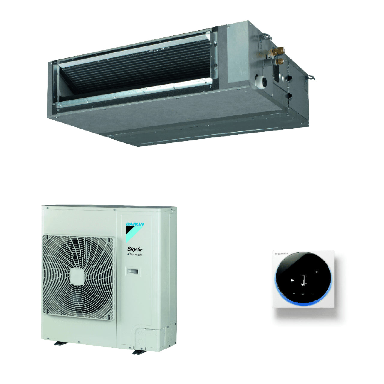 Condizionatore Climatizzatore Daikin Canalizzato Media Prevalenza R-32 Sky Air Active 48000 BTU Trifase Comando a filo incluso