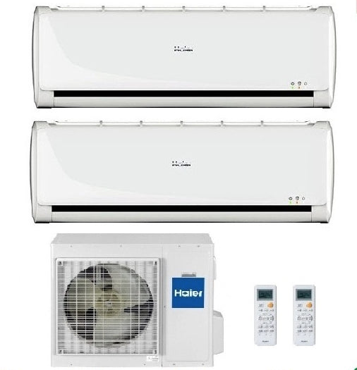 Condizionatore Climatizzatore Haier Dual Split R-32 Serie Pearl 9000+18000 BTU Con 3U55S2SR5FA Wi-Fi Incluso