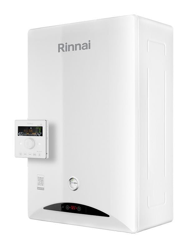 Caldaia a Condensazione Rinnai Serie Zen 24 Kw Low Nox GPL Wi-Fi e Neutralizzatore Integrati Completa di Kit Scarico Fumi