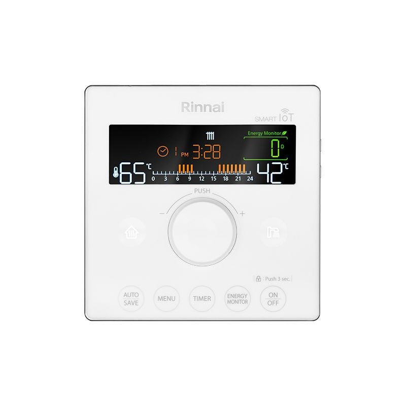 Caldaia a Condensazione Rinnai Serie Zen 29 Kw Low Nox GPL Wi-Fi e Neutralizzatore Integrati Completa di Kit Scarico Fumi