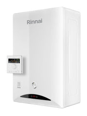 Caldaia a Condensazione Rinnai Serie Zen 34 Kw Low Nox GPL Wi-Fi e Neutralizzatore Integrati Completa di Kit Scarico Fumi
