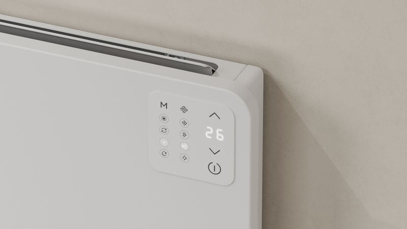 Terminale Idronico Ideal Clima Modello Yoga 180 Spessore 9 Cm Wi-Fi Optional e Comando a Bordo Incluso (porta salviette non incluso)