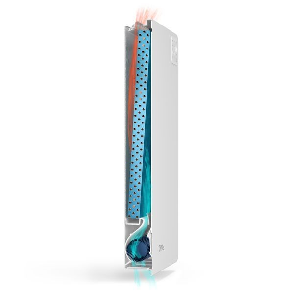 Terminale Idronico Ideal Clima Modello Yoga 250 Spessore 9 Cm Wi-Fi Optional e Comando a Bordo Incluso (porta salviette non incluso)