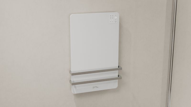 Terminale Idronico Ideal Clima Modello Yoga 350 Spessore 9 Cm Wi-Fi Optional e Comando a Bordo Incluso (porta salviette non incluso)