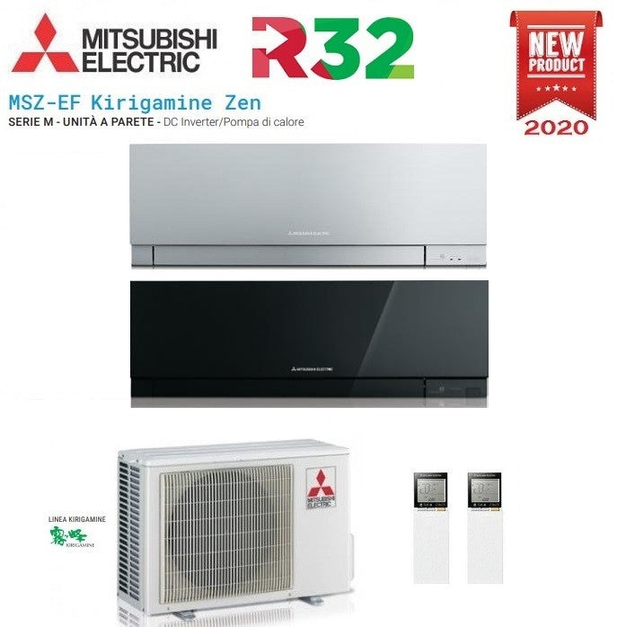 Condizionatore Climatizzatore Mitsubishi Electric Dual Split Inverter Kirigamine Zen R-32 Wi-Fi 9000+18000 Con MXZ-3F54VF4
