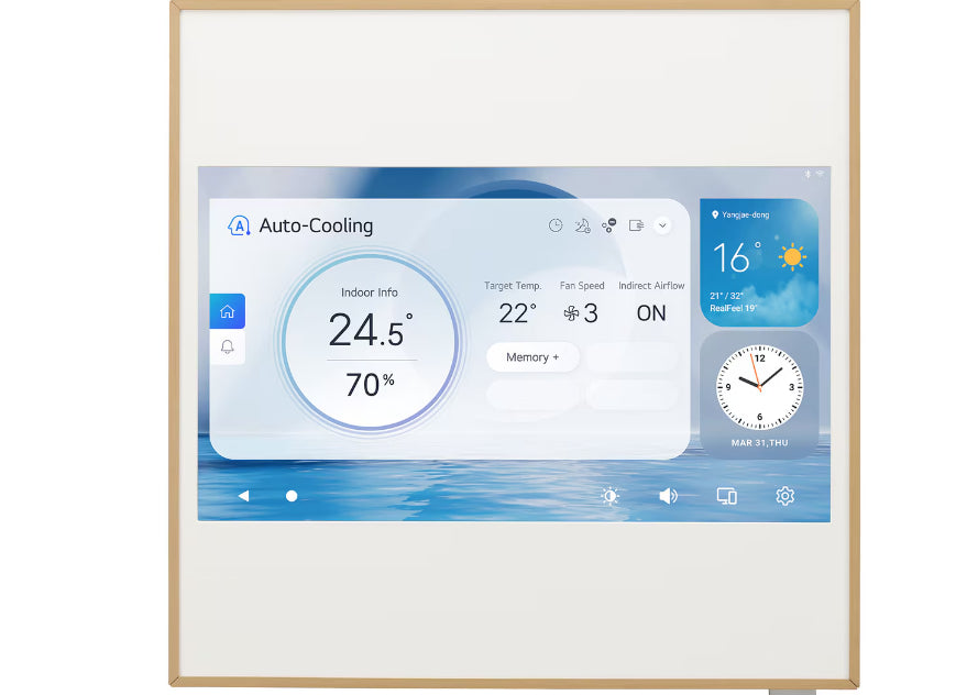 Condizionatore Climatizzatore LG monosplit inverter R-32 ARTCOOL Gallery LCD 9000 btu Wi-Fi Integrato A09GA2.NSE