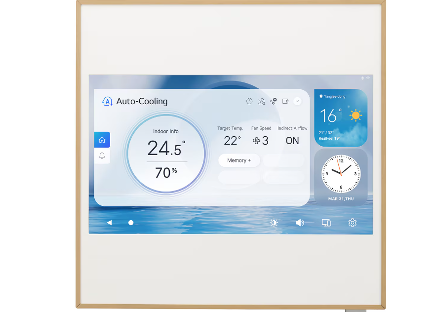 Condizionatore Climatizzatore LG Dual Split Inverter R-32 Artcool Gallery LCD 12000+12000 Btu con MU3R19 Wi-Fi Integrato