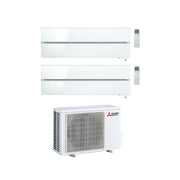 Condizionatore Climatizzatore Mitsubishi Electric Dual Split Kirigamine Style Pearl White R-32 18000+18000 BTU Con MXZ-3F54VF4 18+18