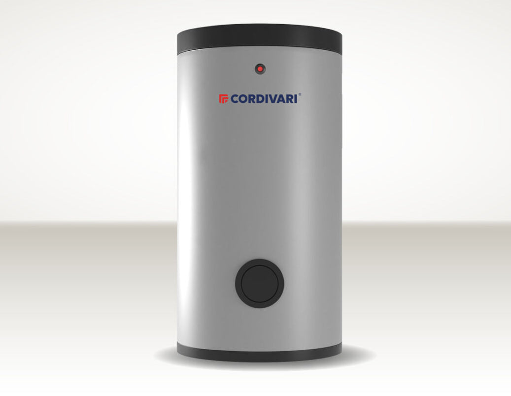 Bollitore Cordivari modello Bolly1 XL WB 200 lt singola serpentina per pompe di calore coibentazione rigida