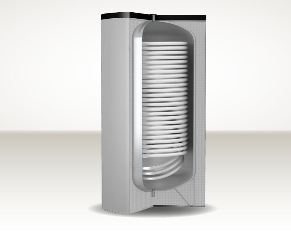 Bollitore Cordivari modello Bolly1 XL WB 200 lt singola serpentina per pompe di calore coibentazione rigida