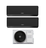 Condizionatore Climatizzatore Junkers Bosch Dual Split Inverter R-32 Serie Climate 7000i Black 7000+9000 BTU Con 5000M 53/2 E Wi-Fi Integrato 7+9