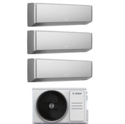 Condizionatore Climatizzatore Junkers Bosch Trial Split Inverter R-32 Serie Climate 7000i Silver 7000+7000+7000 BTU Con 5000M 79/3 E Wi-Fi Integrato 7+7+7