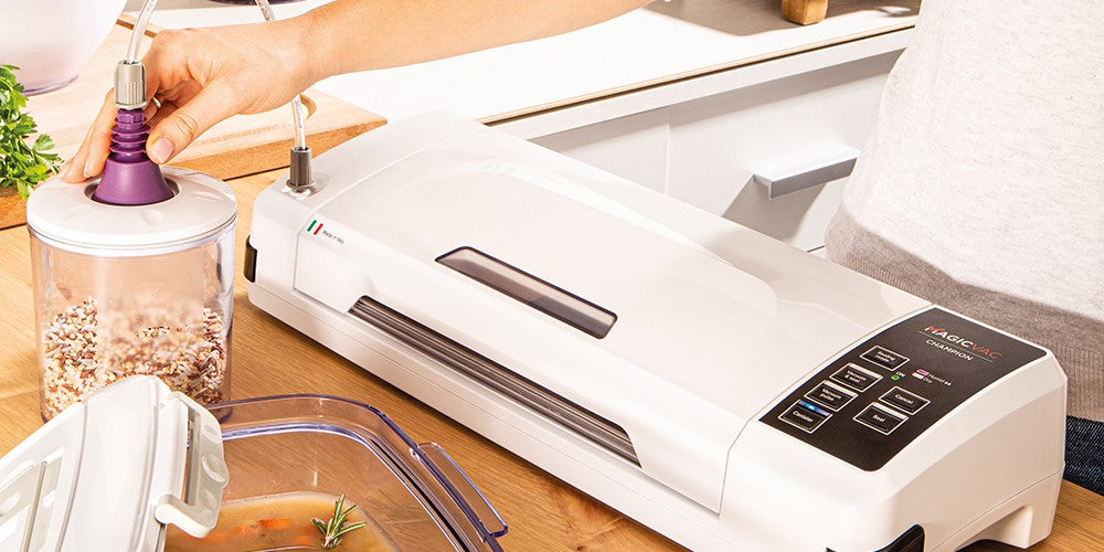 Macchina Per Sottovuoto Magic Vac Modello Champion 130 W Corpo in ABS Cod V212PK1