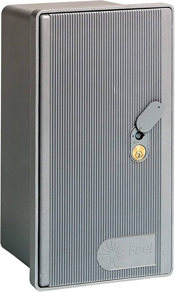 Cassetta per Contatore Enel GMI 1 Posto Con Serratura in Vetroresina RAL 7001