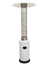 Stufa Aerea Circolare Teporus Acciaio Verniciato Bianco 10,5 Kw